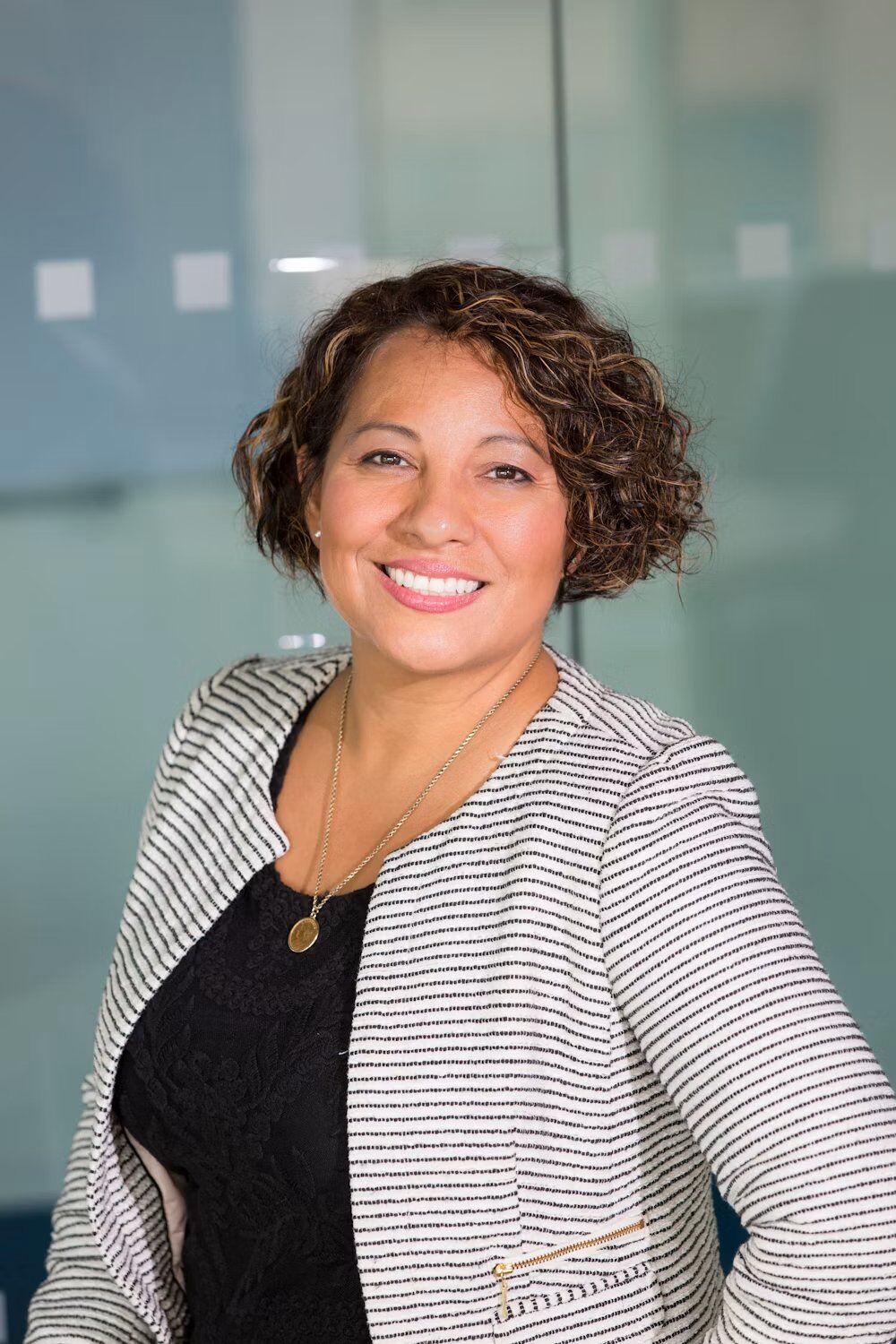 Portrait of a smiling client